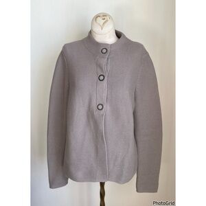 Kinross Taupe Cardigan Size Medium Cotton